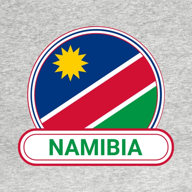 Namibia Country Badge - Namibia Flag by Yesteeyear